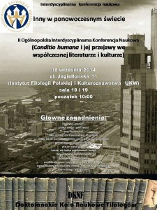 Inny w ponowoczesnym świecie - II Ogólnopolska Interdyscyplinarna Konferencja Naukowa (Bydgoszcz, 19.09.2014)
